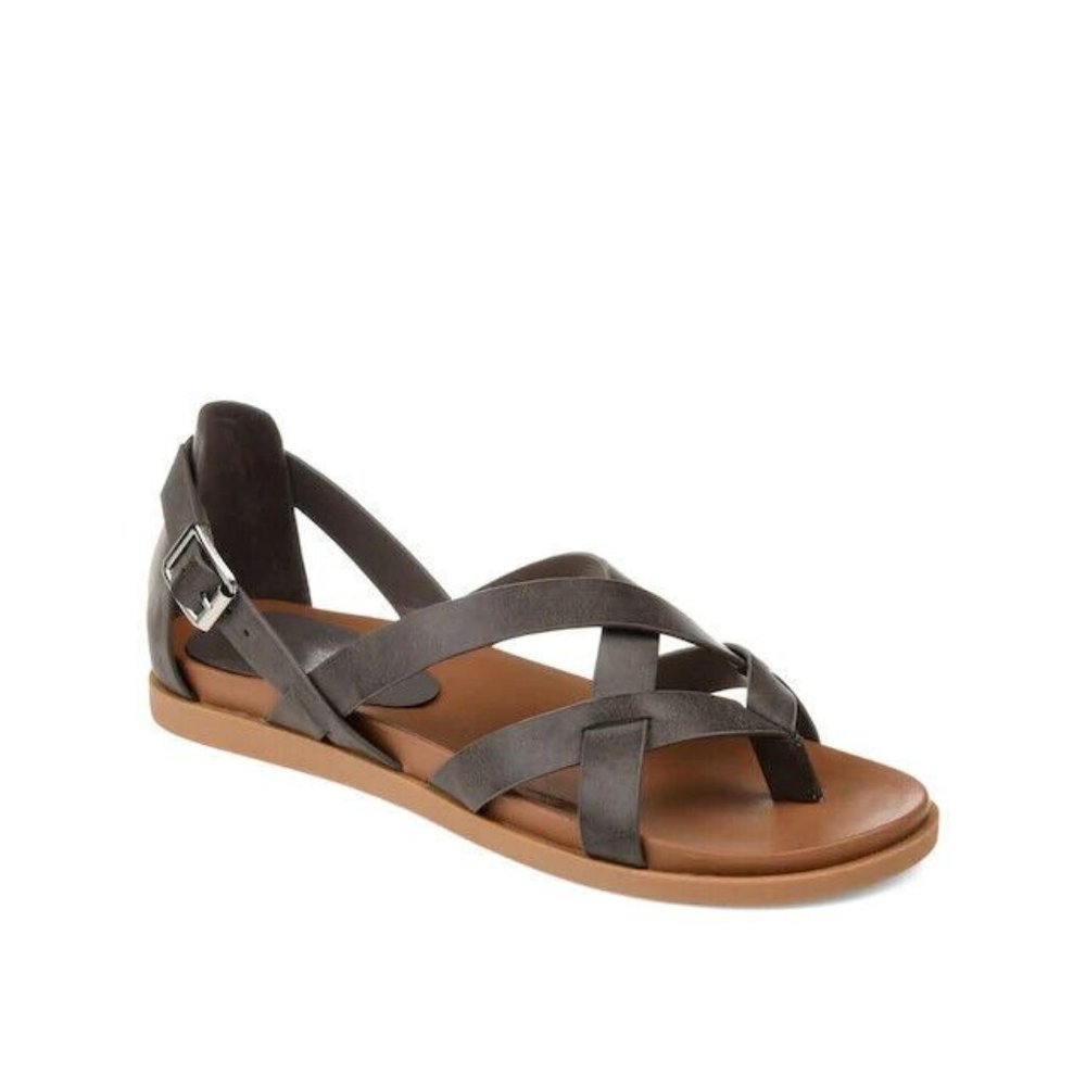 Women's Journee Collection Women's Ziporah Sandals Grey Gray Size 10 M New